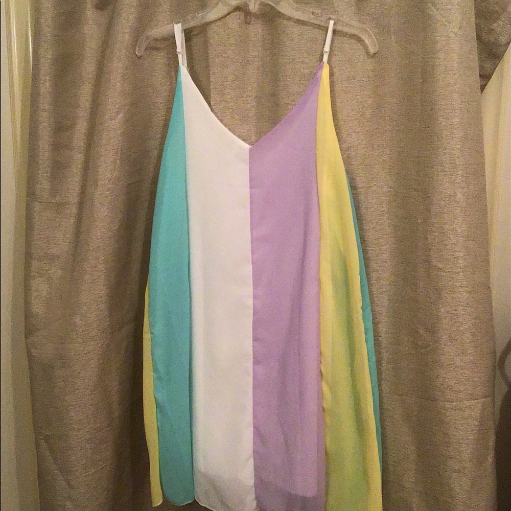 Summer sheer flowing dress